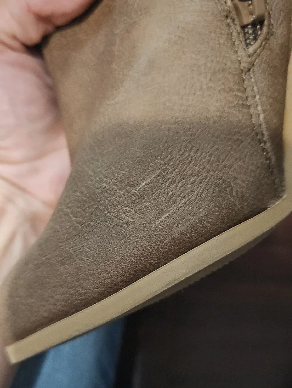 Over-The-Knee Lace-Up Block Heel Boots in Taupe